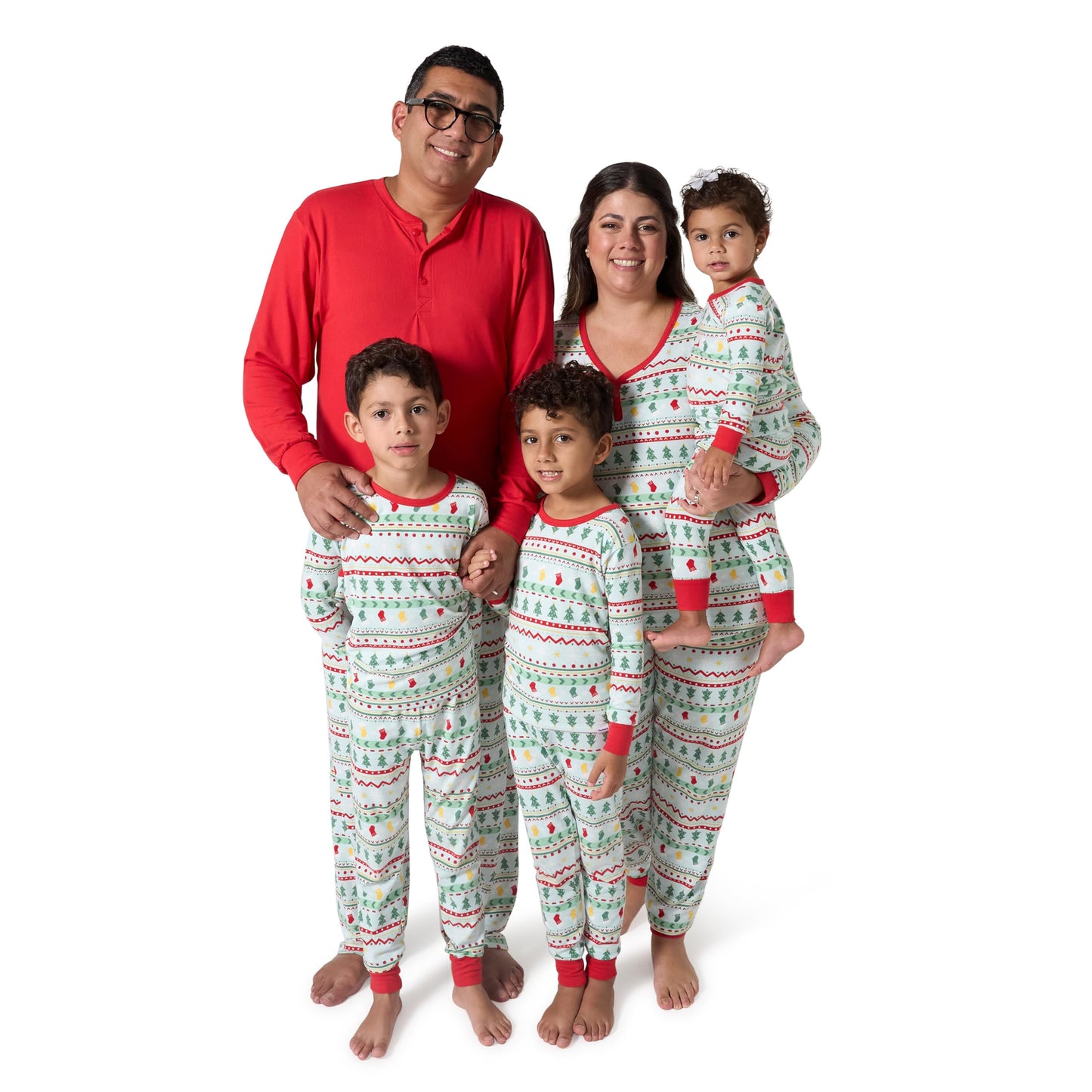 Gerber Unisex Baby Infant 2-Piece Holiday Family Matching Pajamas, Oh What Fun Fairisle