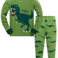 Akyzic Toddler Boys Pajamas 100% Cotton Winter Pjs For Boy Jammies T-Rex Dinosaur Sleepwear Clothes Sets(Green Dinosaur-6231 8T)