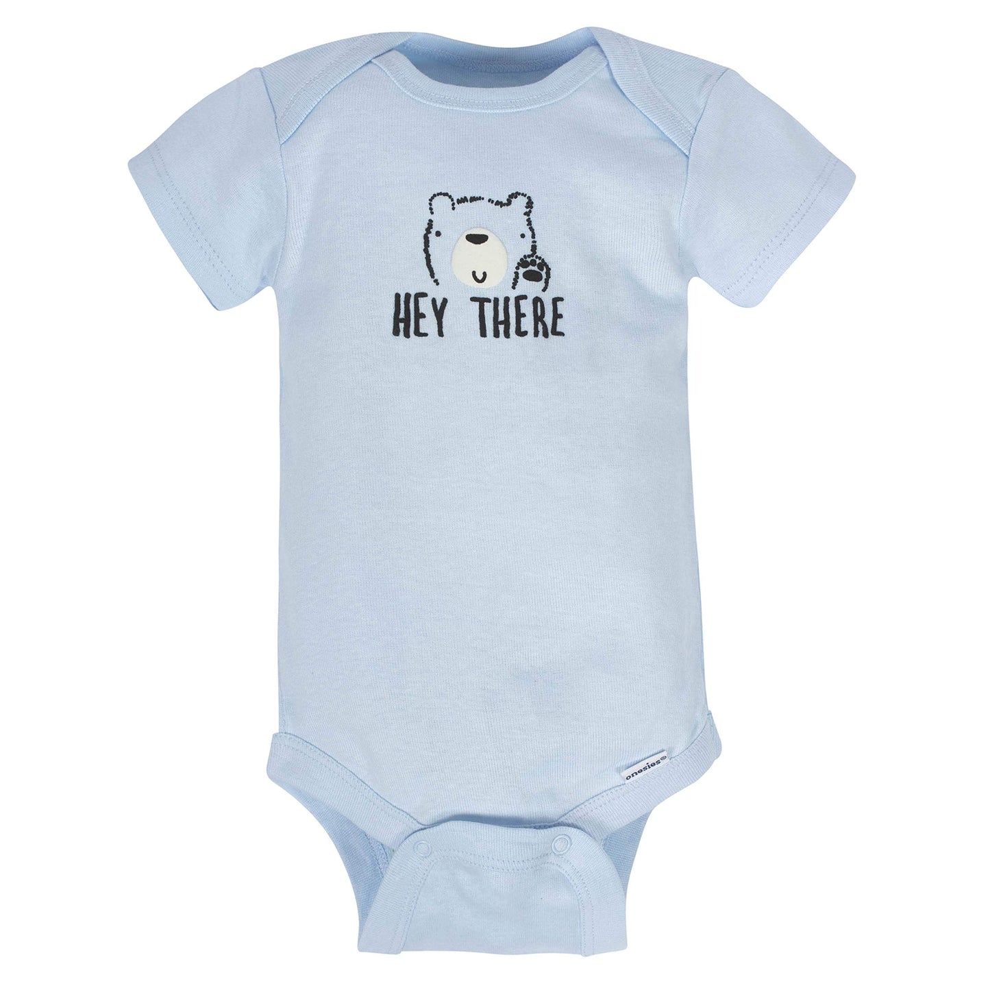 Gerber Baby 8-Pack Short Sleeve Onesies Bodysuits, Bear, 0-3 Months