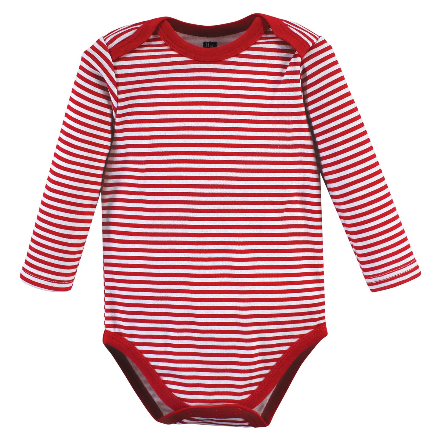 Hudson Baby Unisex Baby Cotton Long-Sleeve Bodysuits, Christmas Forest 3-Pack, 9-12 Months
