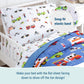 Wildkin Kids 4 Pc Toddler Bed In A Bag For Boys And Girls, Microfiber Bedding Set Includes Comforter, Flat Sheet, Fitted Sheet,