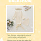 Morygooder Newborn Cotton Nightgowns Neutral Knotted Sleeper Baby Coming Home Outfit (White,0-6 Months)