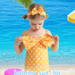 Mioglrie Baby Swimsuit Girl Infant 12-18 Month Bathing Suits Newborn Girls Summer Beach Swimwear Polka Dots Toddler One Piece Sw