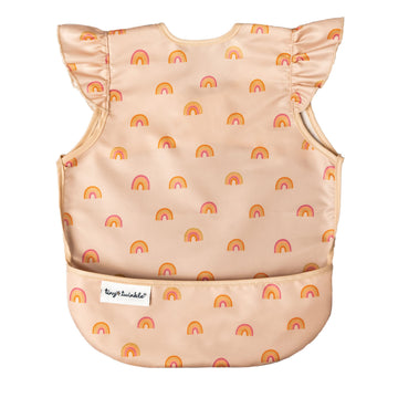 Tiny Twinkle Mess Proof Baby Bib - Waterproof Apron Machine Washable Pvc, Bpa, & Phthalate Free Great Travel For Eating Food Bib