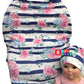7Pc Baby Boy Baby Girl Whole Set Of Infant Car Seat Cover Canopy Hat Nursing Scarf, 01At02