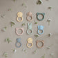 mushie Silicone Baby Teether Toy | Cat (Blush)