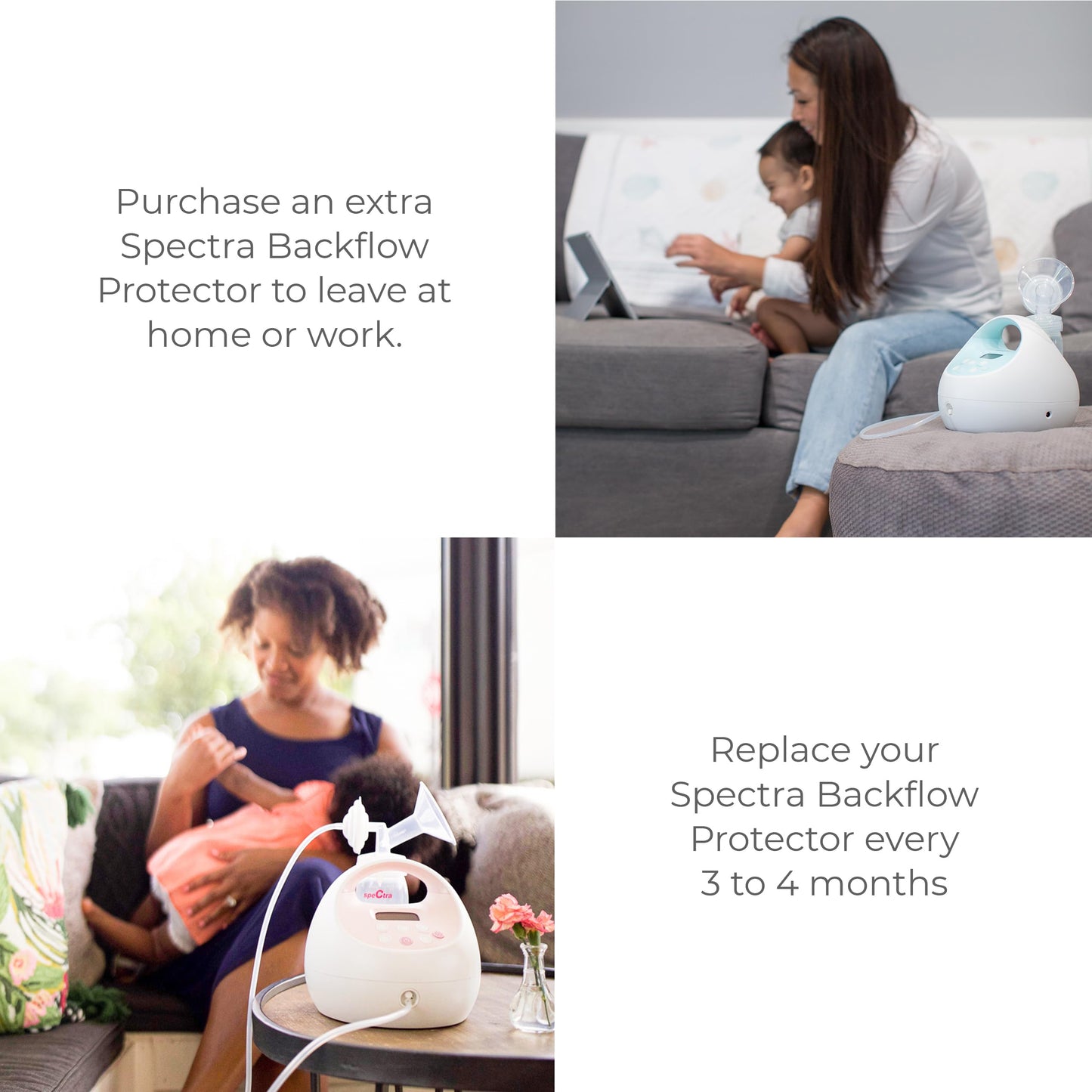 Spectra - Backflow Protector Replacement Part For Breast Milk Pump - Breastfeeding Support Essential - Compatible With Spectra B