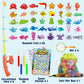 CozyBomB Magnetic Fishing Toys Game Set for Kids | Water Table Bathtub Kiddie Pool Party & Pole Rod Net, Plastic Floating Fish T