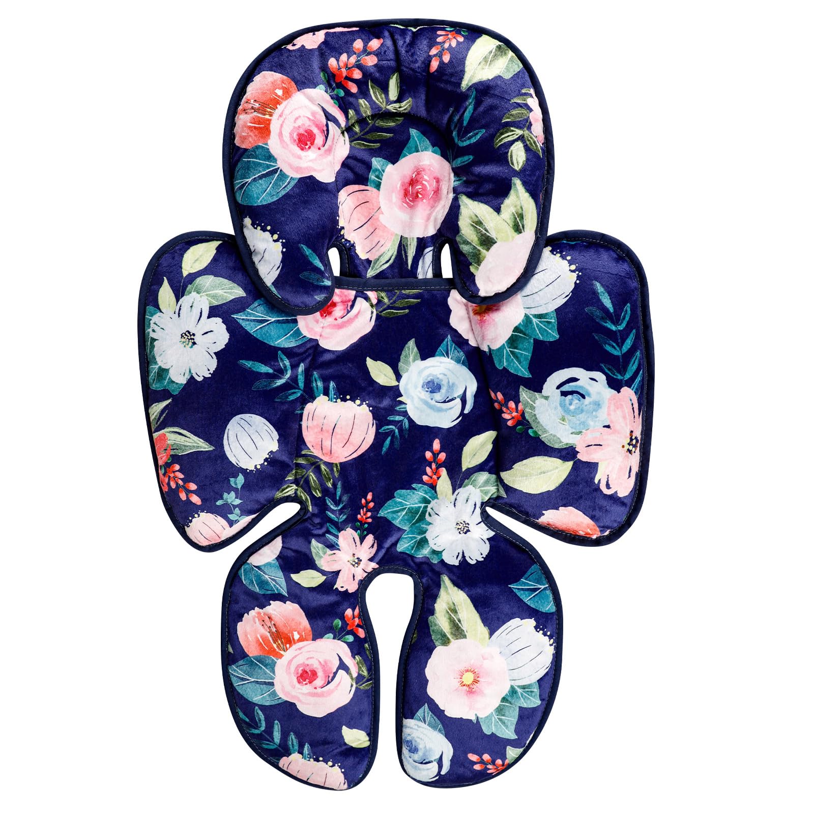 Jundetye Infant Car Seat Insert, 2 in 1 Baby Head and Body Support for Car Seat, Soft Plush Newborn Carseat Cushion for Stroller