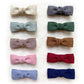 Baby Girls Tiny Hair Bow Clips, 10Pcs Boutique Fully Lined Hair Pins Mini Baby Barrettes Accessories For Infants Toddlers Fine H