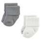 Hudson Baby Unisex Baby Cotton Rich Newborn And Terry Socks, Gray Stripe 12 Pack, 6-12 Months