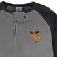 Gerber Baby Boys Toddler Loose Fit Flame Resistant Fleece Footed Pajamas 2-Pack, Grey Moose, 2T