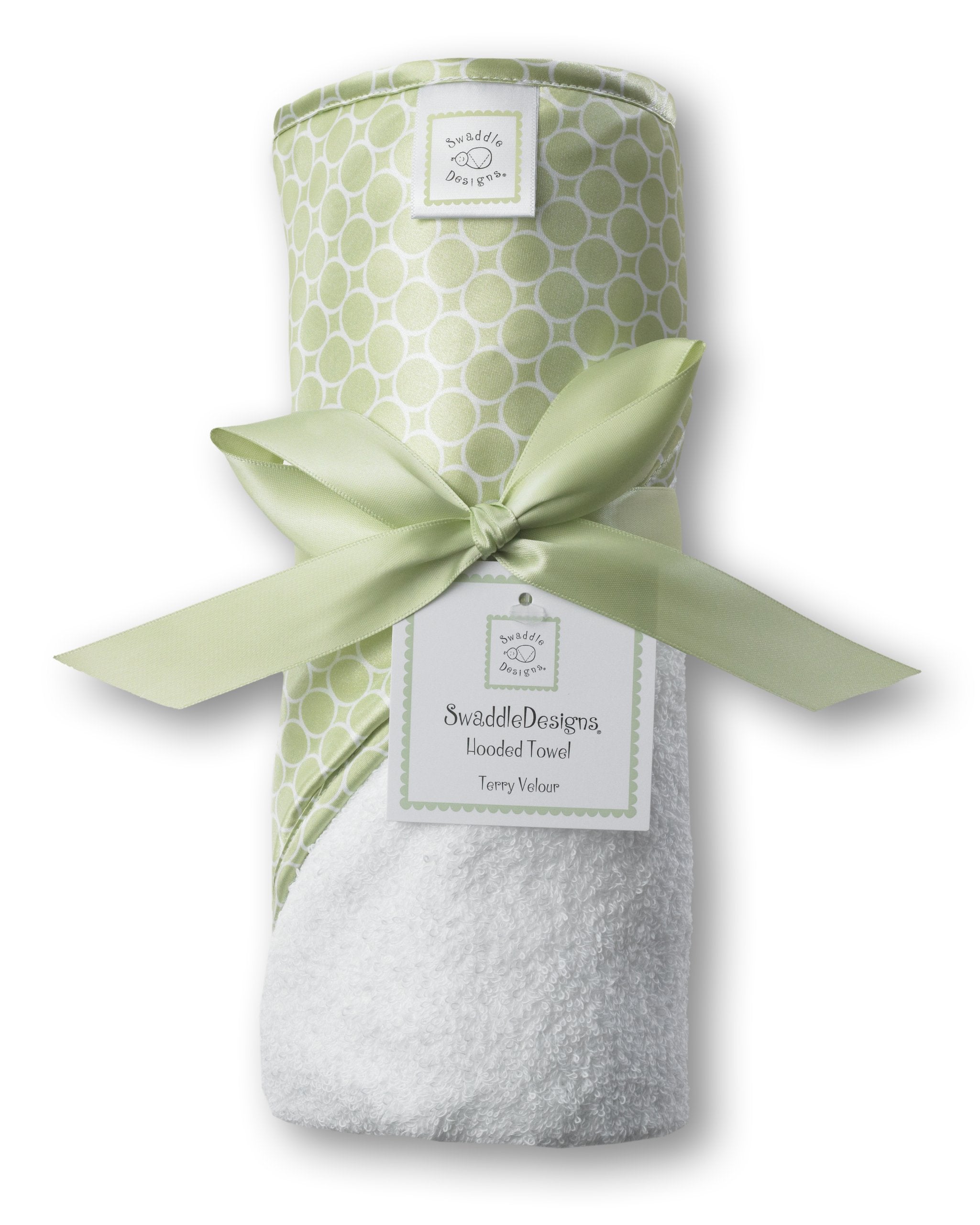 Swaddledesigns Cotton Terry Velour Hooded Towel For Baby/Toddler, Absorbent With WBCBBB007F2ZJF2