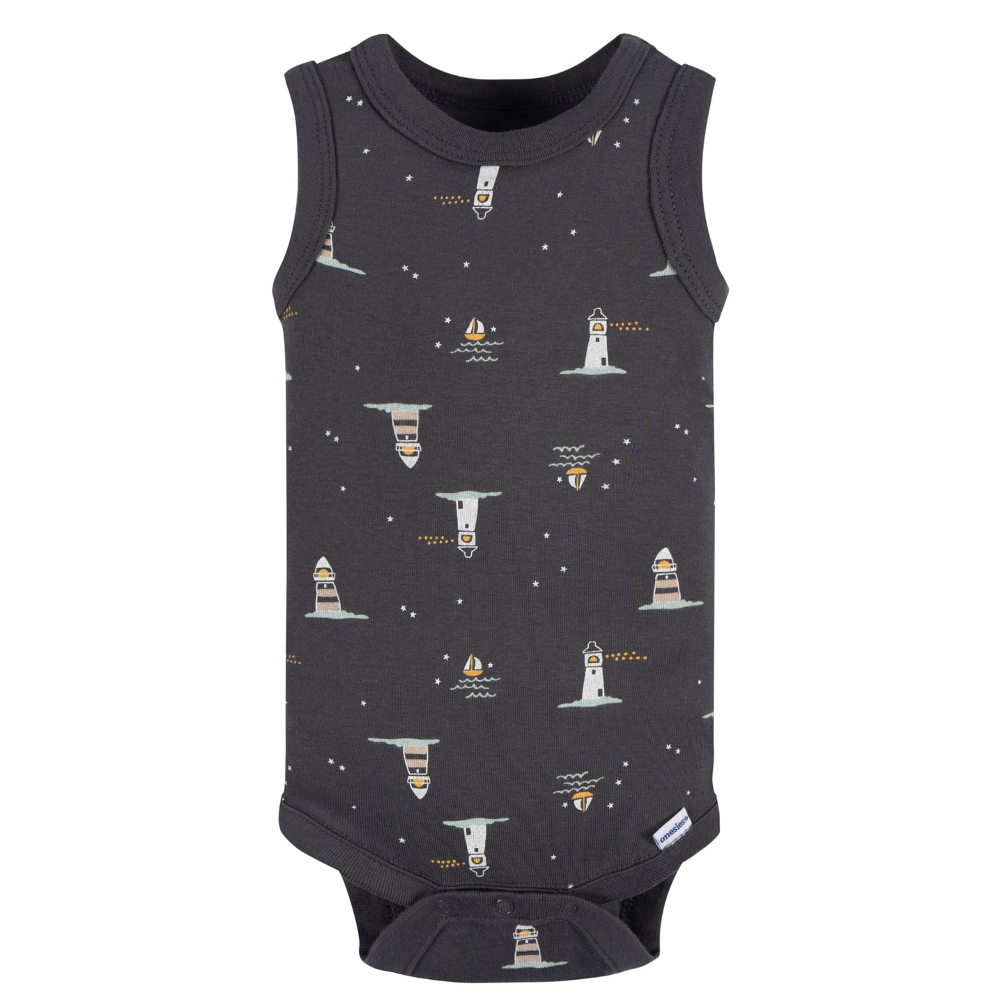 Gerber Baby Boy'S Multi-Pack Sleeveless Onesies Bodysuit, Coastal