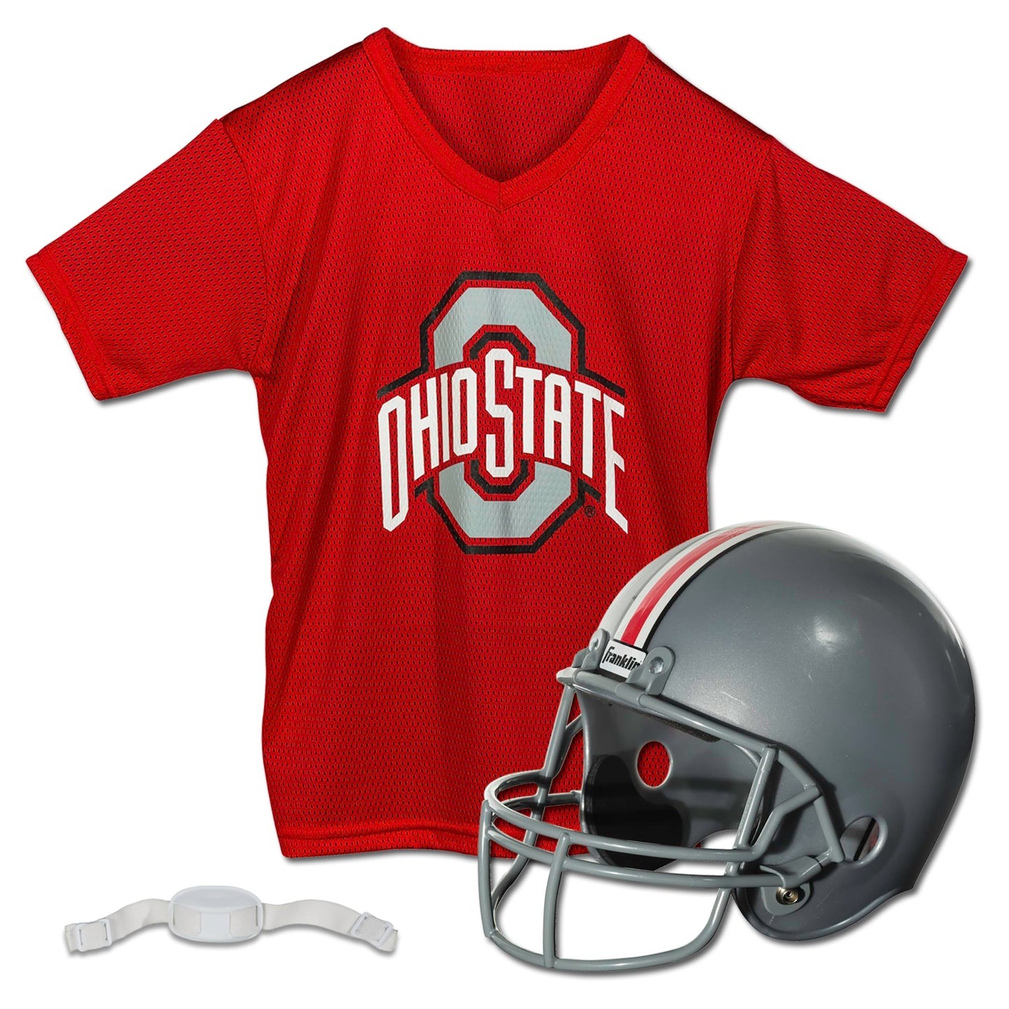 Franklin Sports Ohio State Buckeyes Kids College Football Uniform Set - Ncaa Youth Football Uniform Costume - Helmet, Jersey, Ch