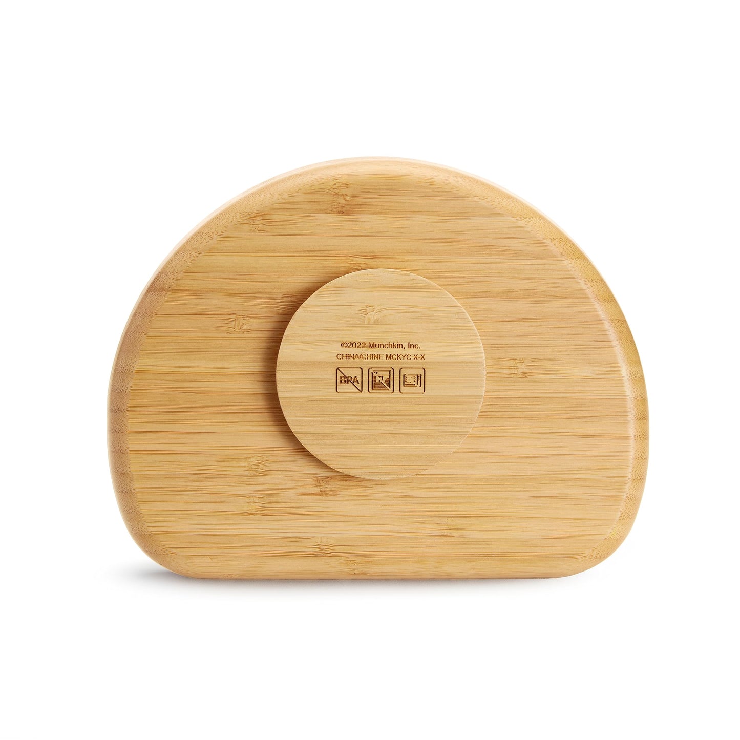 Munchkin Bambou Divided Suction Plate - Eco-Friendly Bamboo Dinnerware For Babies And Toddlers