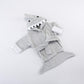 Baby Aspen Gray Baby Shark Hooded Towel Robe,Let The Fin Begin Baby Shower Gifts 0-9 Months, Baby Bath Towel/Spa Robe