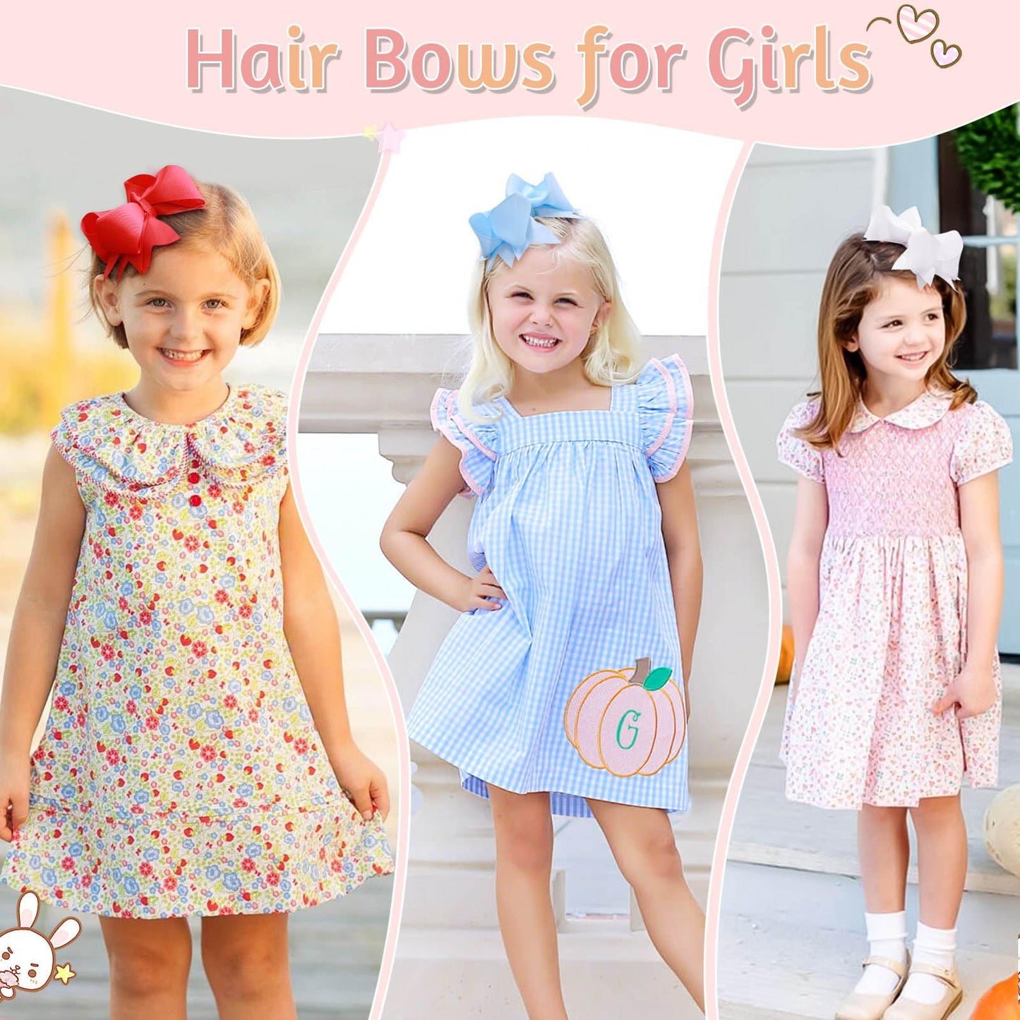 20Pcs Oaoleer 4.5Inch Grosgrain Ribbon Layered Bows Alligator Clips, Hair Accessories For Baby Girls, Toddlers, Kids, And Teens
