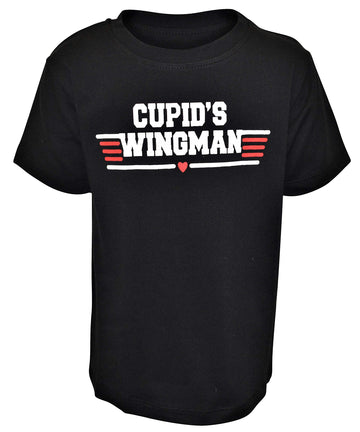 Unique Baby Boys Valentines Day Cupids Wingman Shirt (18M, Cupid)