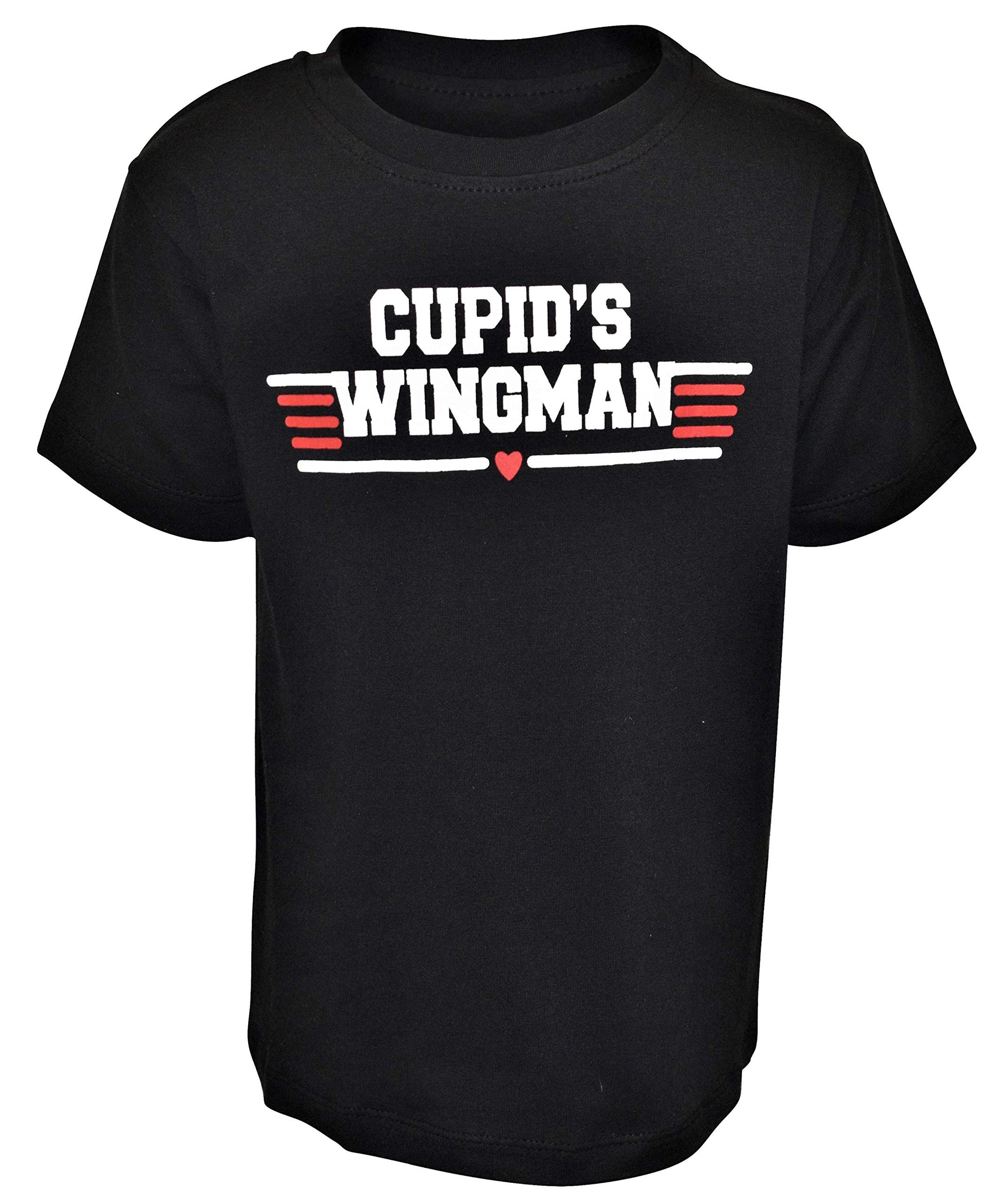 Unique Baby Boys Valentines Day Cupids Wingman Shirt (5, Cupid)