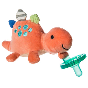 Mary Meyer Wubbanub Infant Pacifier, 6-Inches, Pebblesaurus Dinosaur