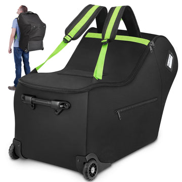 Yorepek Infant Car Seat Travel Bag With Wheels Compatible With Nuna Pipa Car Seat And Base, Carseat Cover For Airplane Travel Wi