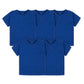 Gerber Baby Toddler 5-Pack Solid Short Sleeve T-Shirts Jersey 160 Gsm, Royal, 18 Months