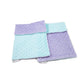 Meg Original Lavender & Aqua Baby Girl Burp Cloth Set