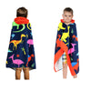 Dashn Products Hooded Bath Beach Towel For Kids - Dinosaur - Large 50'X30' Inch Cotton Soft Absorbent With Hood For Toddler, B