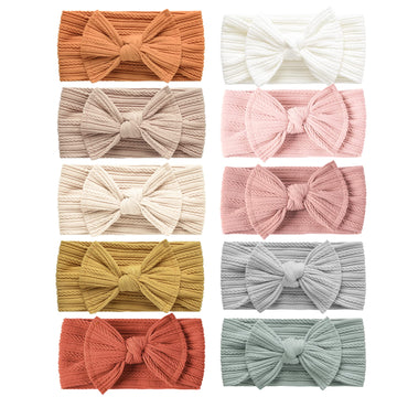Niceye Baby Girls Headbands With Bows Handmade Hair Accessories Stretchy Hairbands For Newborn Infant Toddler