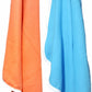 BRANDONN Newborn Biggest Size with Fancy Side Boon Baby Blanket for Babies (36 Inch X 27 Inch;Blue & Orange)