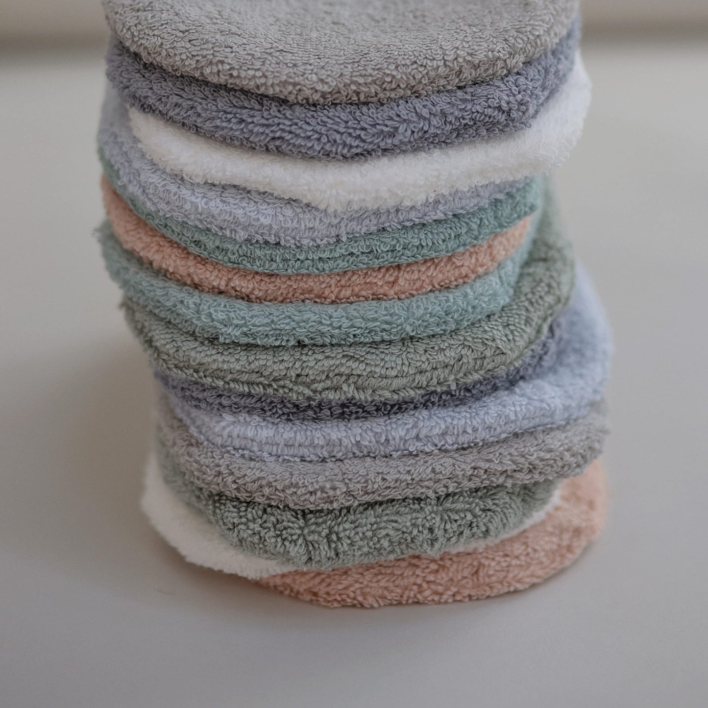 Mushie Baby Bath Mitt | Organic Cotton | Pack Of 2 (Fog)