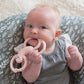 Dr. Browns Flexees Pink Sloth, Soft 100% Silicone Baby Teether, BPA Free, 3m+