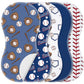 SmoothNovelty 5 Pack Bee Pattern Baby Burp Cloths Soft Absorbent Burping Rags for Newborns 19x9 Spit up Cloths for Boy Girl Newb