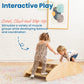 Ecr4Kids Rocking Boat And Steps, Play Center, Natural