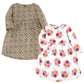 Hudson Baby Infant And Toddler Girl Cotton Dresses, Autumn Rose, 3 Toddler