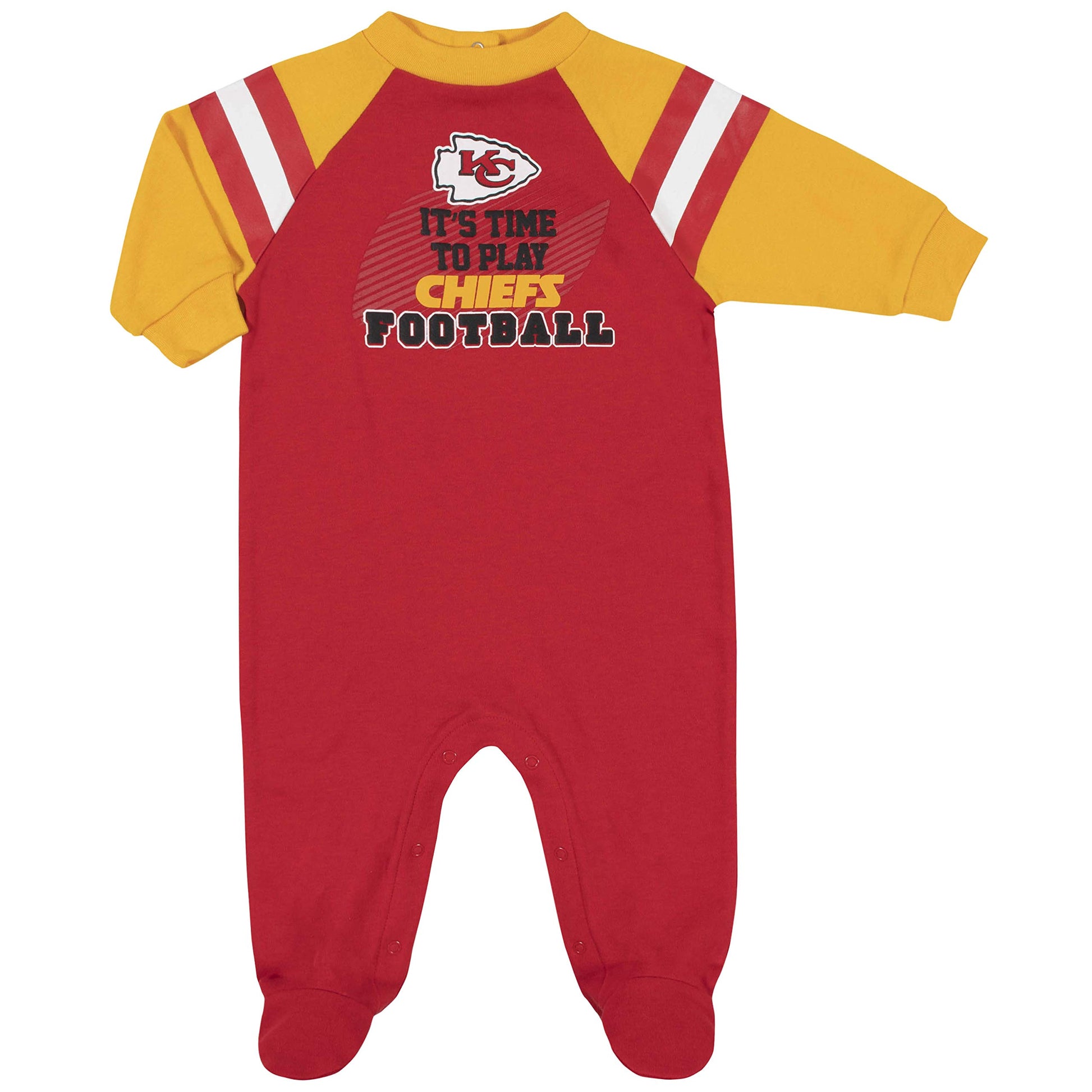Gerber Unisex Baby Nfl Footed Sleep And Play, Team Color, 3-6 Months