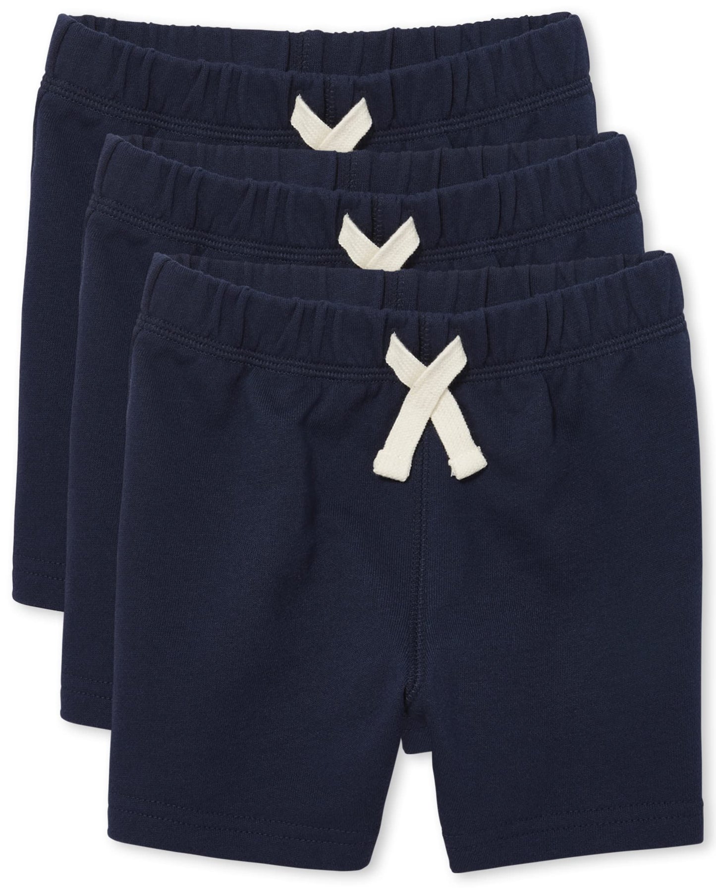 The Childrens Place baby boys And Toddler French Terry Shorts, New Navy 3 Pack, 5T US