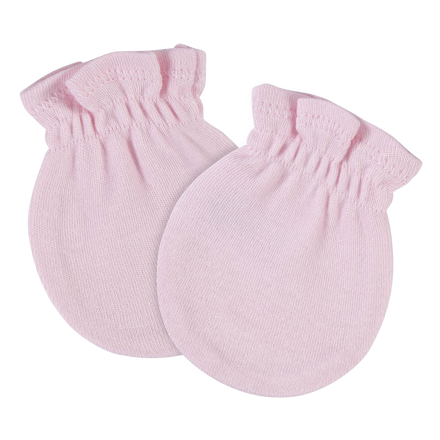 Gerber Baby 8-Pack Scratch Mittens, Pink/Gray/White, 0-3 Months (12-Pack)