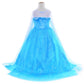 Party Chili Princess Costumes Birthday Party Dress Up For Little Girls With Wig,Crown,Mace,Gloves Accessories 4T 5T (120Cm)
