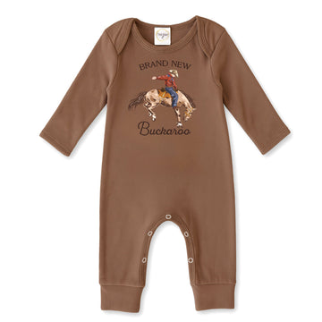 Brand New Buckaroo Baby Boy Western Cowboy Cotton Romper