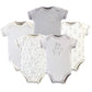 Touched By Nature Unisex Baby Organic Cotton Bodysuits, Farm Friends, 18-24 Months