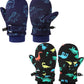 Enbaohui Baby Waterproof Mittens Threaded Waterproof Mitten Fleece Lined Glove Kids Snow Ski Mitten For Boys Girls 6Months-5T
