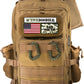ActiveDoodie Dad Diaper Bag for Men with Removable Morale Patches, Waterproof Changing Pad, Insulated Pouches, Molle Webbing, YK