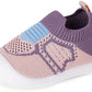 Baby Boys Girls Walker Shoes Toddler Socks Breathable Mesh Baby Walker Shoes Slippers Infant Shoes Non Slip Soft Rubber Sole,Pur