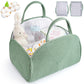 Diaper Caddy Organizer for Baby, Cotton Rope Baby Gift Basket, Portable Diaper Organizer for Changing Table, Diapers Nursery Sto