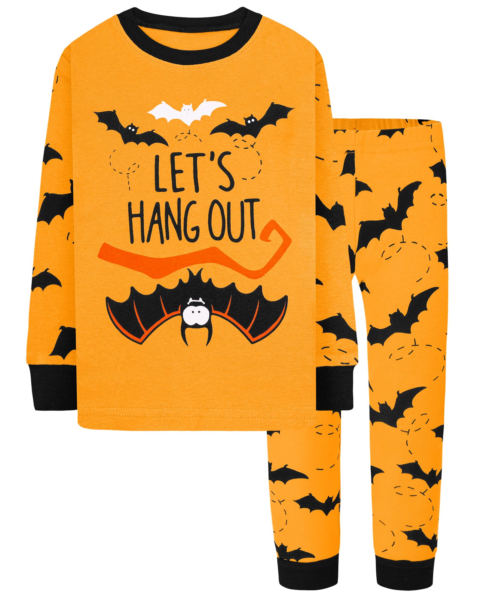 Daughter Queen Boys Halloween Pajamas 18-24 Month Baby Toddler Bat Pjs 100% Cotton Comfy Soft Pj Sets Sleepwear Bats Jammies Sle