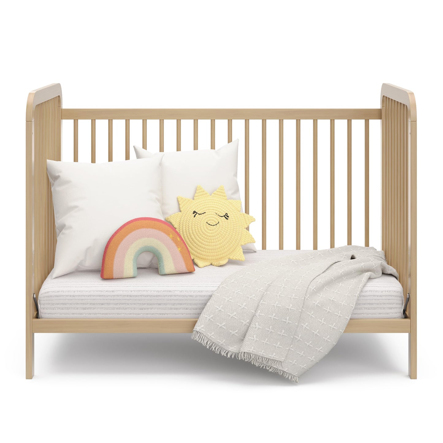 Storkcraft Pasadena 3-In-1 Convertible Crib (Driftwood) - Greenguard Gold Certified, Converts To Daybed And Toddler Bed, Fits St