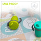 Bblv Kp Silicone Toddler Straw Sippy Cup - 4-In-1 Durable Spill Proof Cups For Kids, Travel Transition Training Cups For Babies,