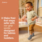 Gripjoy Toddler Socks With Grippers - Non Slip Socks For Kids - Toddler Grip Socks - 2T-4T - Grey - 4 Pairs